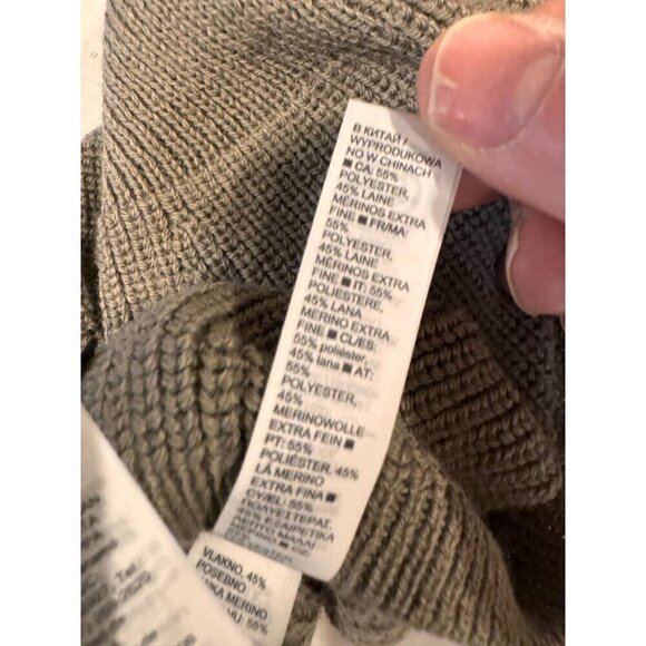 Athleta Beige Kinetic Wool Blend Knit Beanie One Size - Picture 7 of 7